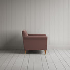 Side View of Idler Love Seat in Intelligent Velvet Dusky Pink