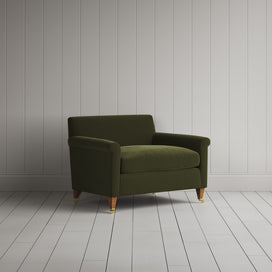 Idler Love Seat in Intelligent Velvet Juniper