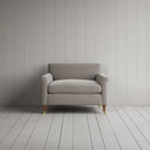 Front view of Idler Love Seat in Intelligent Velvet Moonstone