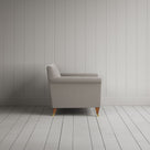 Side profile of Idler Love Seat in Intelligent Velvet Moonstone