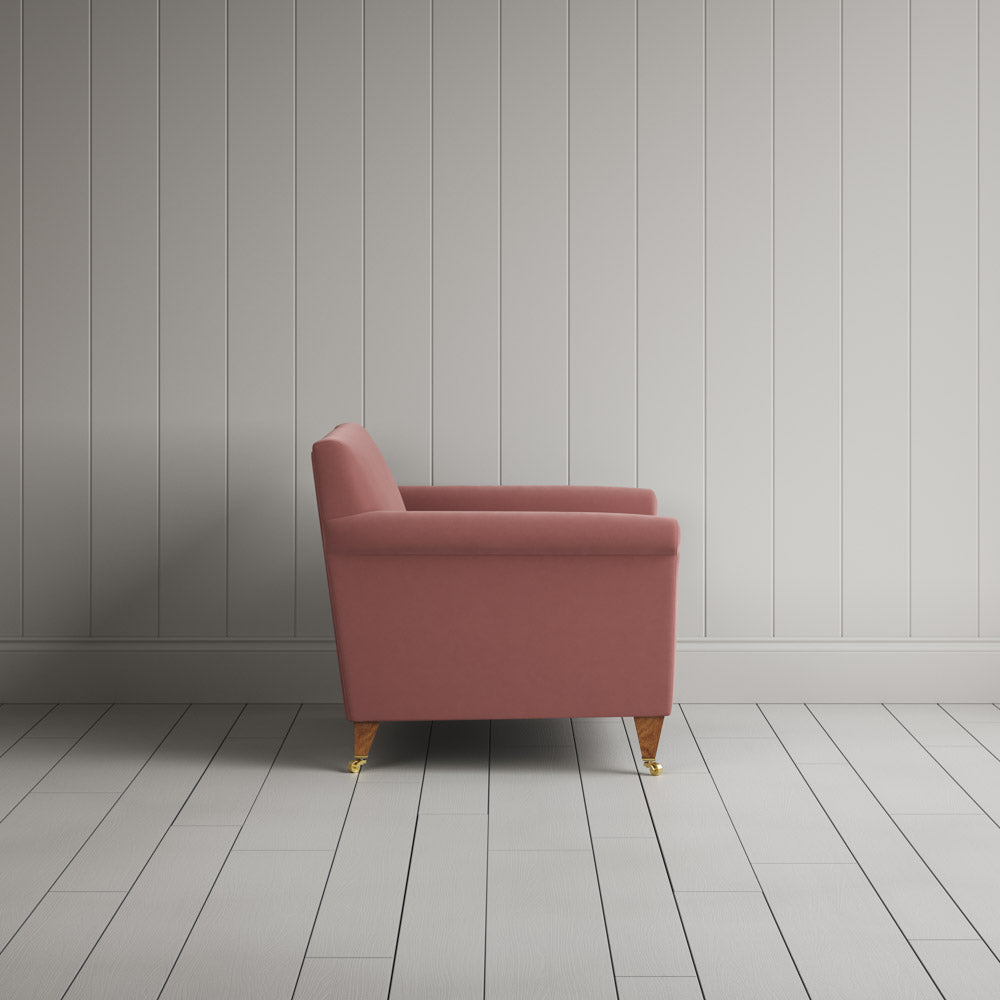  Side profile of Idler Love Seat in Intelligent Velvet Rose 