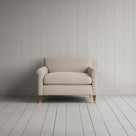 Front view of Idler Love Seat in Laidback Linen Dove
