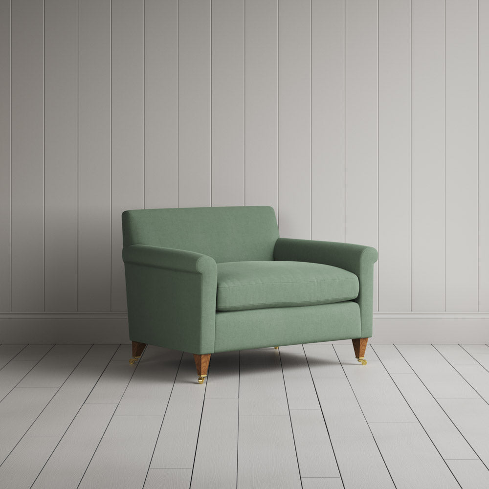  Idler Love Seat in Laidback Linen Moss 