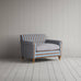image of Idler Love Seat in Regatta Blue Frame and Ticking Blue Brown Seat