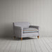 image of Idler Love Seat in Ticking Blue Brown Frame and Regatta Blue Seat