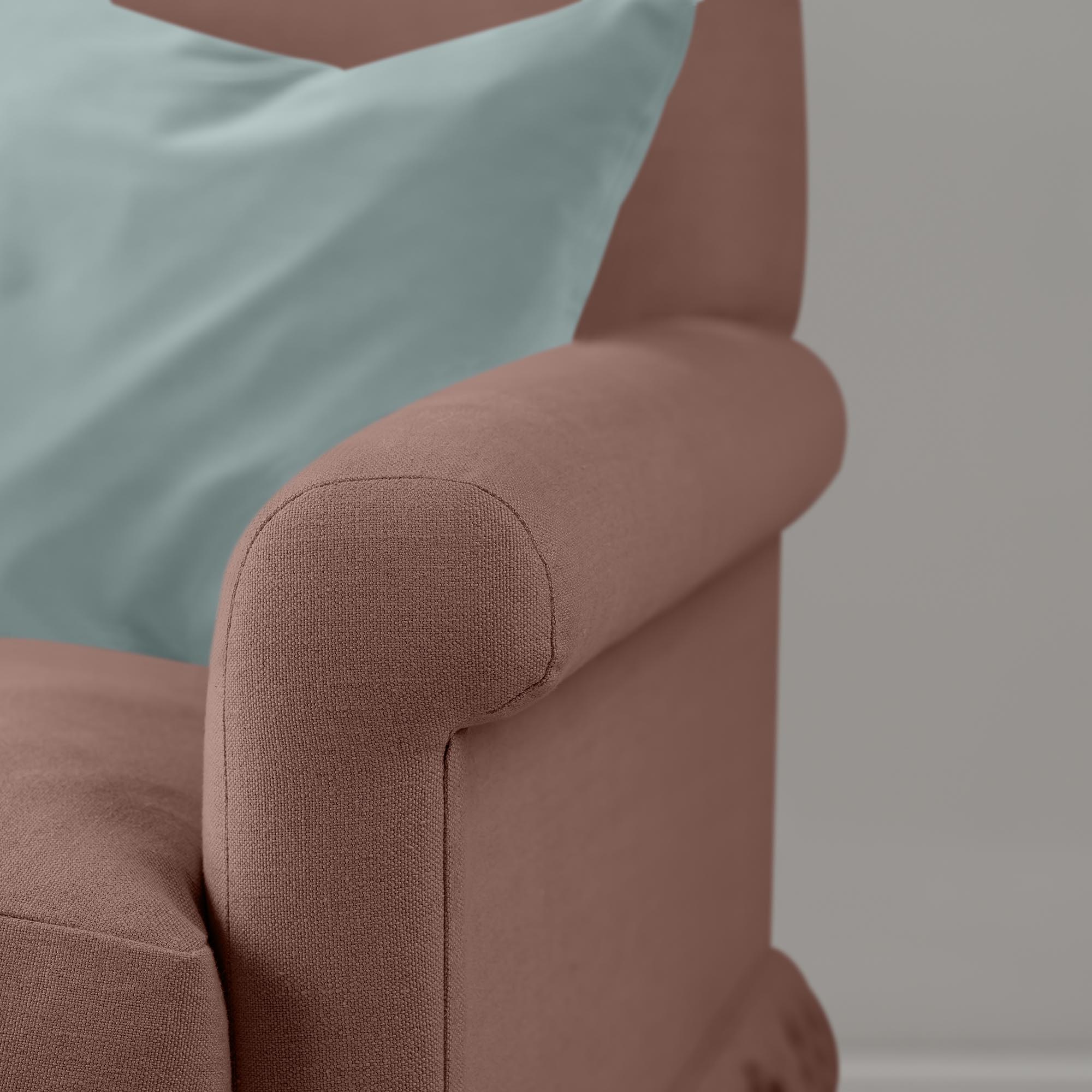  Arm Closeup details styled with NiX special cushions, curtain call love seat by NiX 
