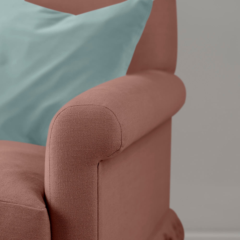 Arm Closeup details styled with NiX special cushions, curtain call love seat by NiX