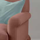 Arm Closeup details styled with NiX special cushions, curtain call love seat by NiX