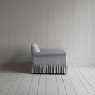 Curtain Call Love Seat in Ticking Cotton, Blue Brown - Nicola Harding