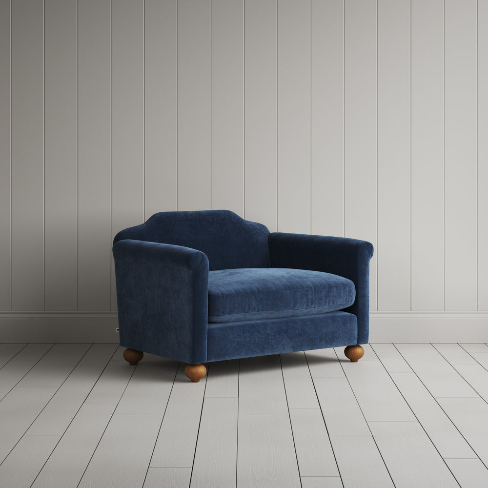  Dolittle Love Seat in Classic Corduroy Dark Blue 