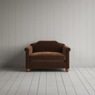 Front View of Dolittle Love Seat in Classic Corduroy Tobacco