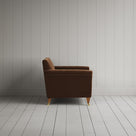 Idler Love Seat in Classic Corduroy Tobacco side profile - NiX