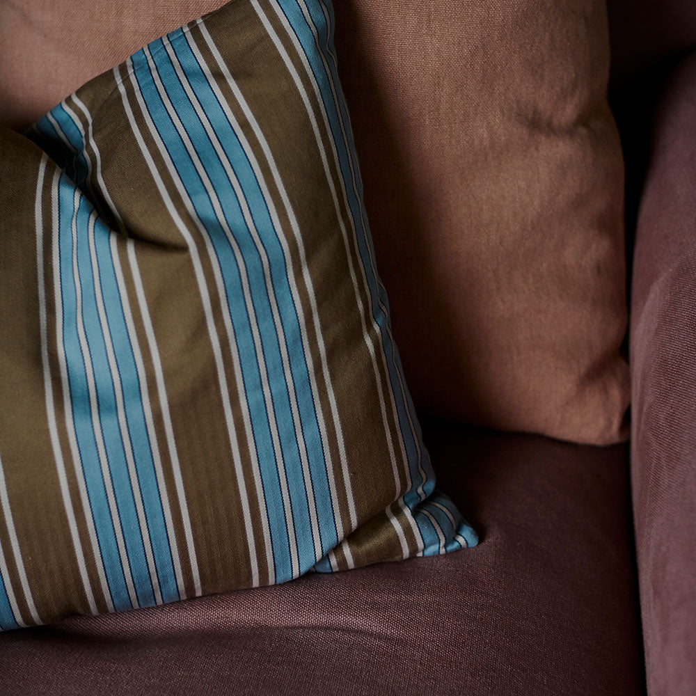 Square Cushion in Cotton, Blue - By NiX