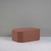 image of Hither Hexagonal Ottoman in Laidback Linen Sweet Briar