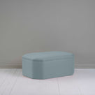 Hither Hexagonal Ottoman in Laidback Linen Cerulean - Nicola Harding