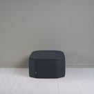 Hither Hexagonal Ottoman in Laidback Linen Midnight - Nicola Harding