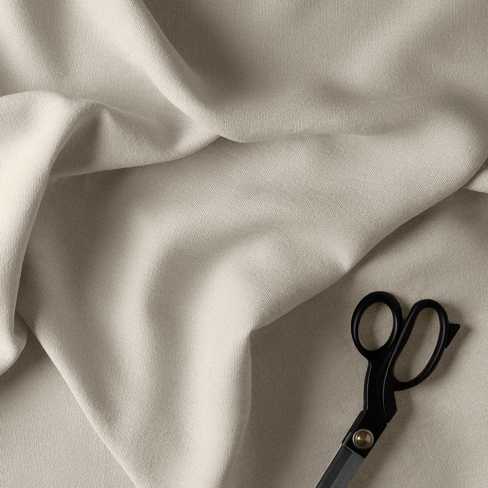 Hither Hexagonal Ottoman in Laidback Linen Dove - Nicola Harding