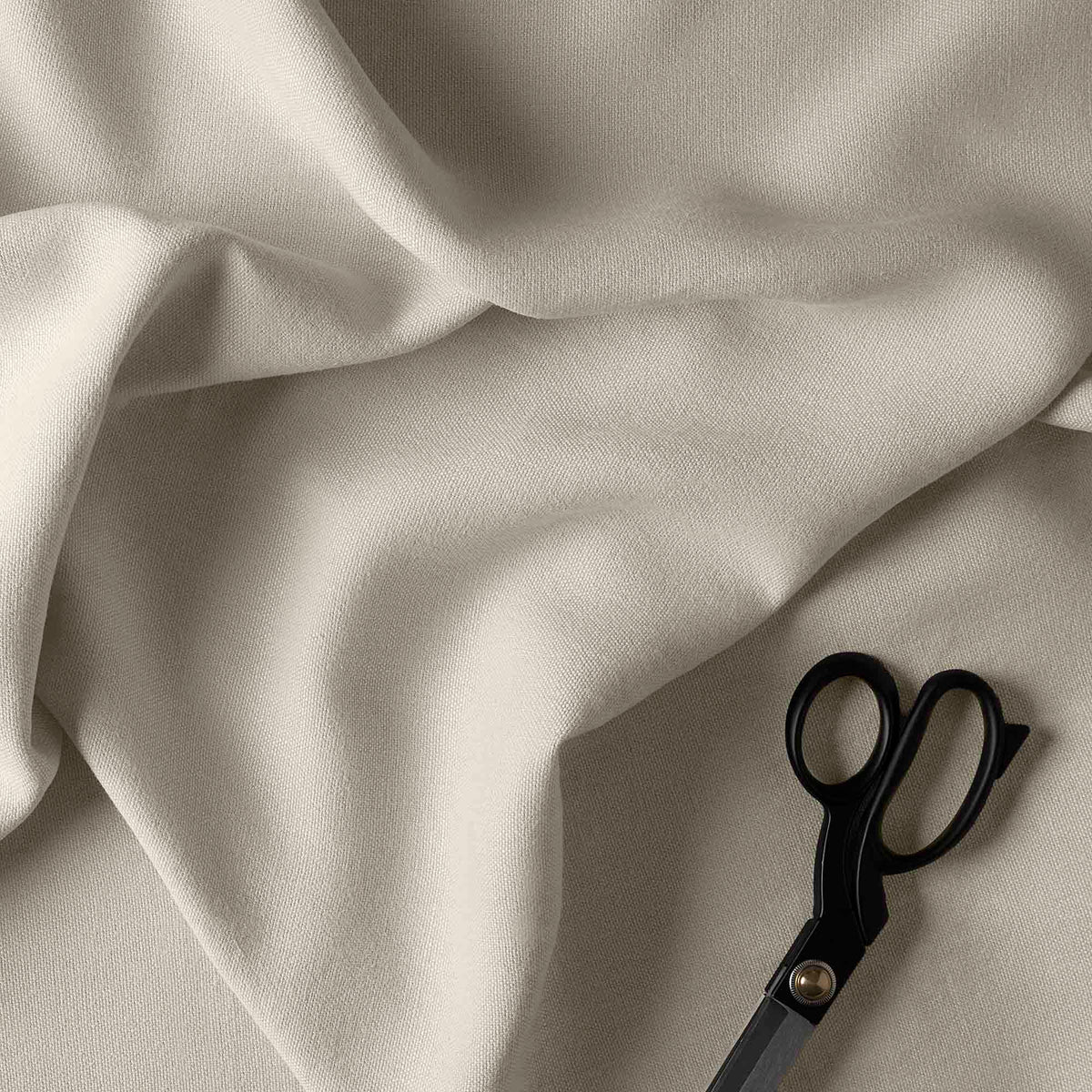 Hither Hexagonal Ottoman in Laidback Linen Dove - Nicola Harding