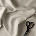 image of Hither Hexagonal Ottoman in Laidback Linen Dove
