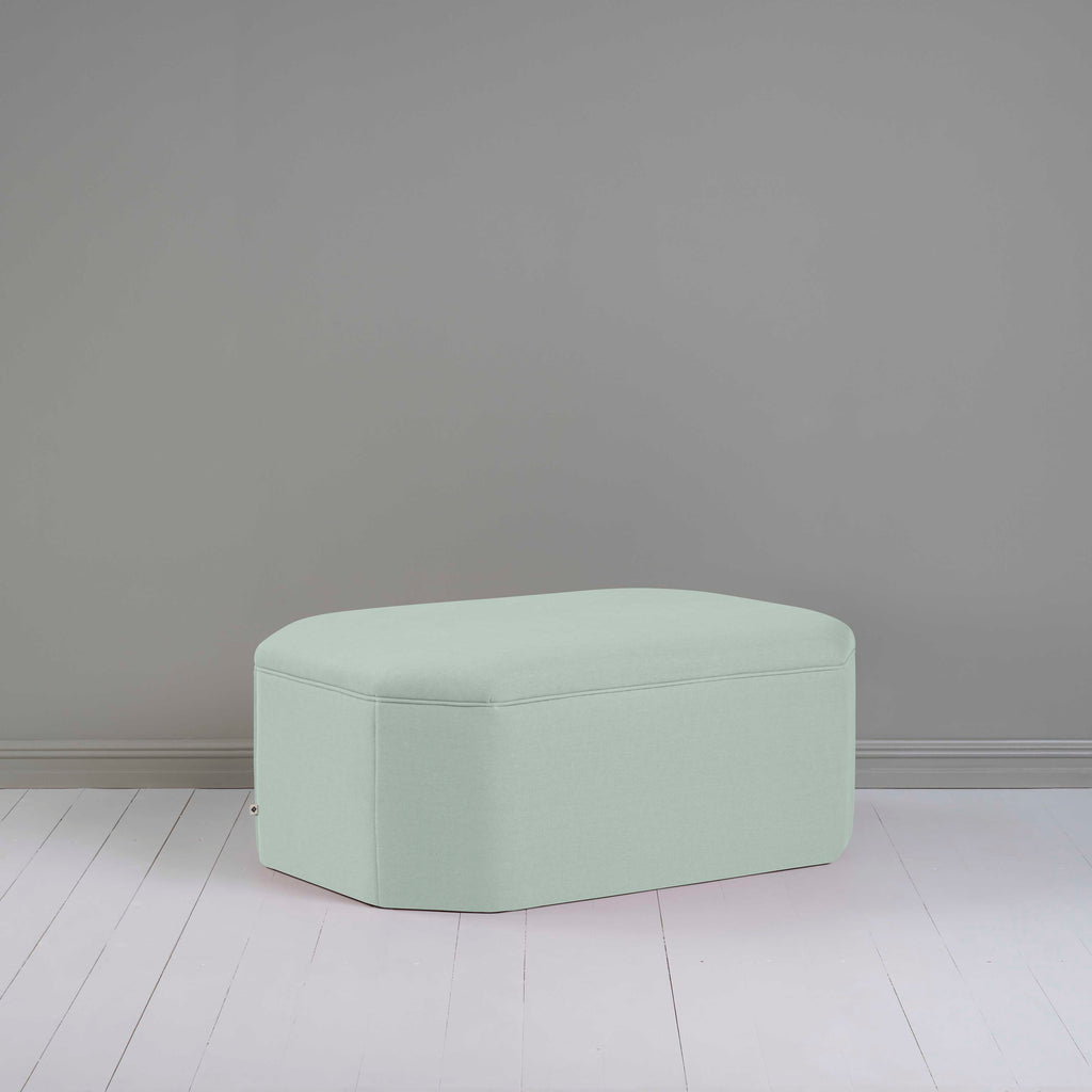  Hither Hexagonal Ottoman in Laidback Linen Sky - Nicola Harding 