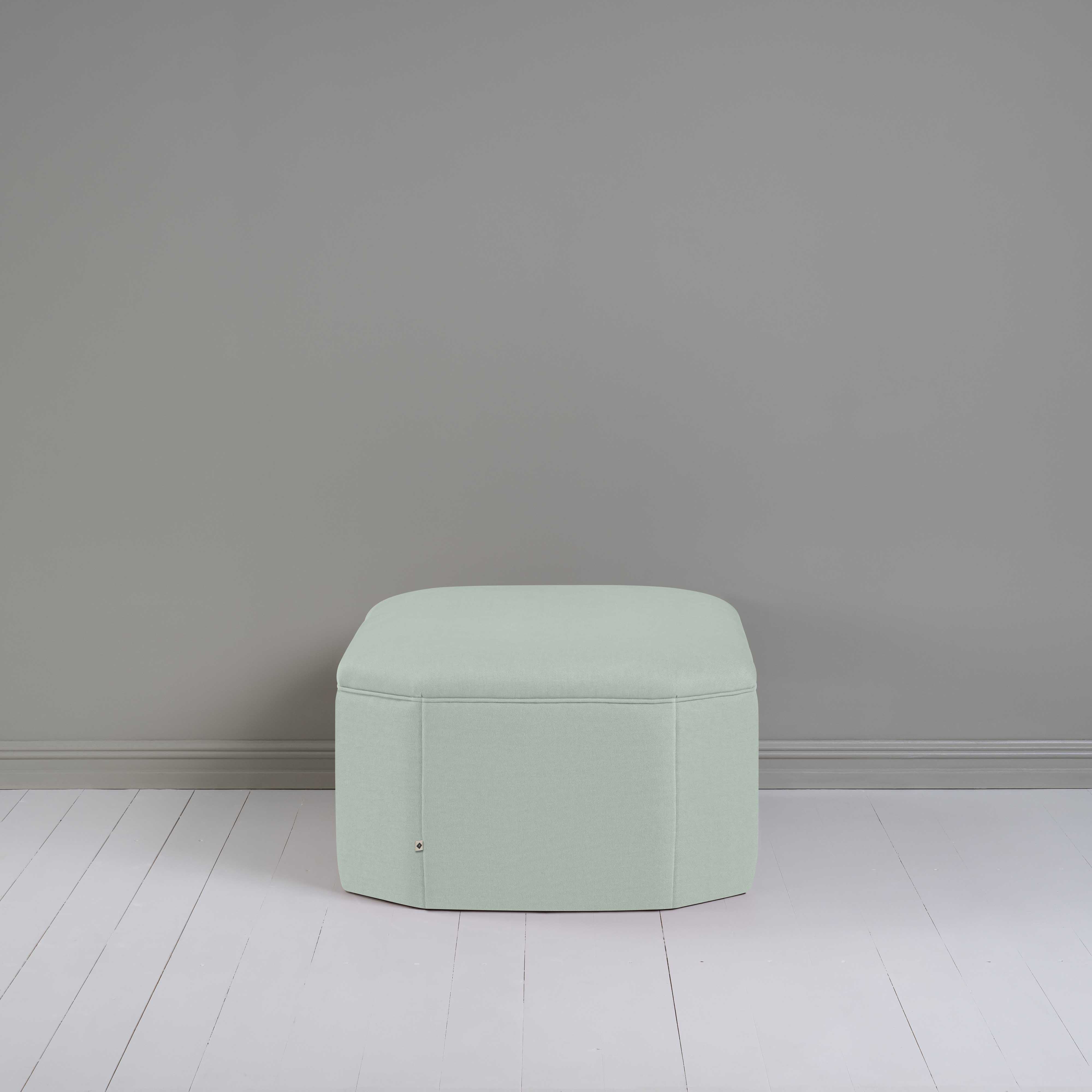  Hither Hexagonal Ottoman in Laidback Linen Sky - Nicola Harding 