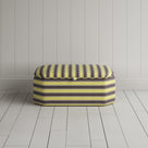 New Design Hither Hexagonal Storage Ottoman in Regatta Cotton, Custard