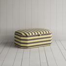 Hither Hexagonal Storage Ottoman in Regatta Cotton, Custard