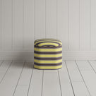 Thither Hexagonal Ottoman in Regatta Cotton, Custard