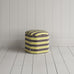 image of Thither Hexagonal Ottoman in Regatta Cotton, Custard