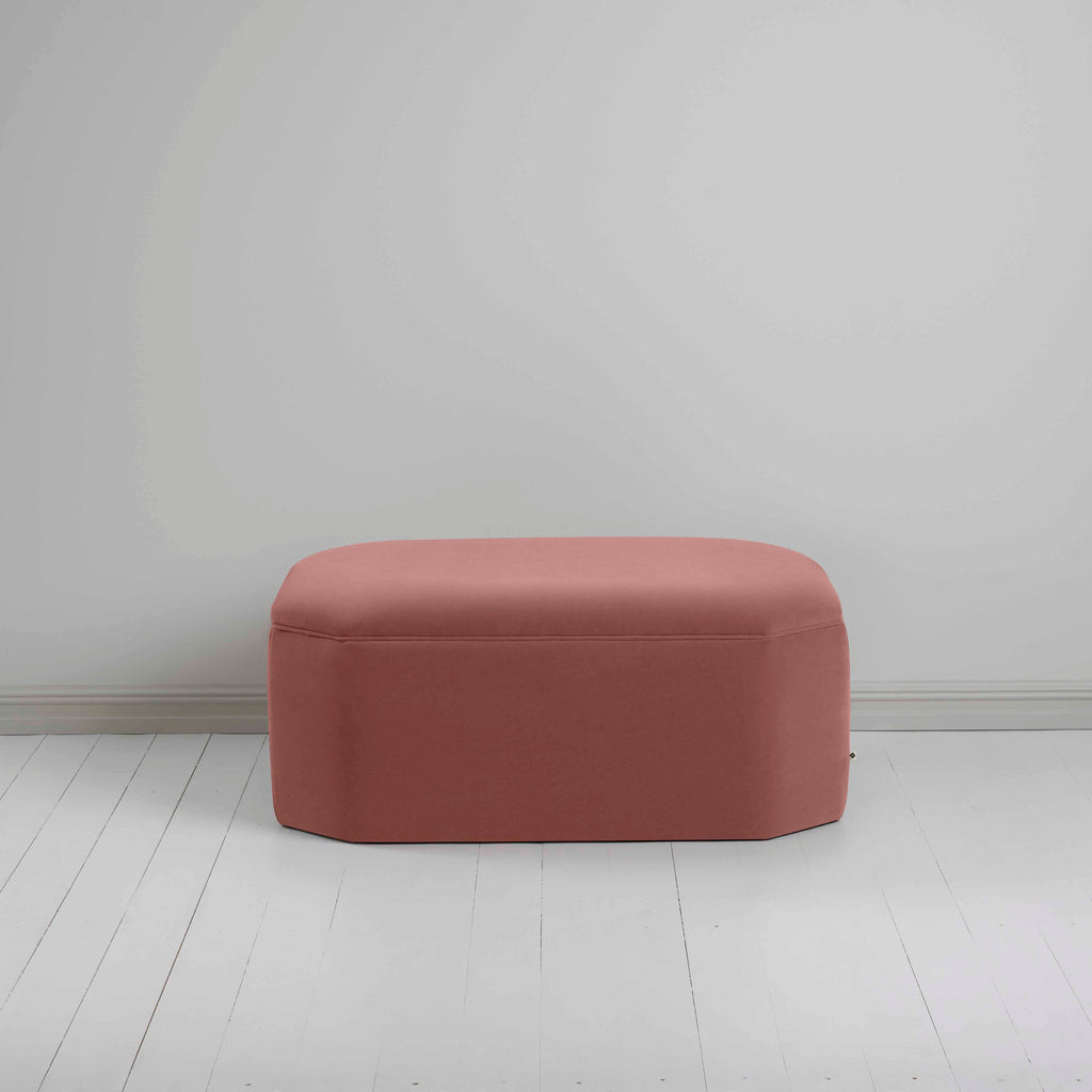  Hither Hexagonal Ottoman in Intelligent Velvet Damson - Nicola Harding 
