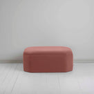 Hither Hexagonal Ottoman in Intelligent Velvet Damson - Nicola Harding