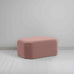 image of Hither Hexagonal Ottoman in Intelligent Velvet Dusky Pink