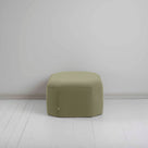 Hither Hexagonal Storage Ottoman in Intelligent Velvet Green Tea - Nicola Harding