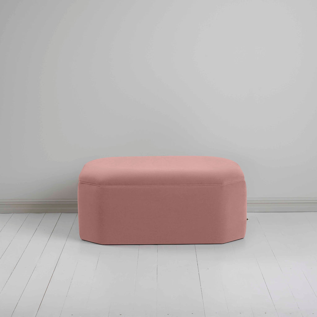  Hither Hexagonal Ottoman in Intelligent Velvet Rose - Nicola Harding 