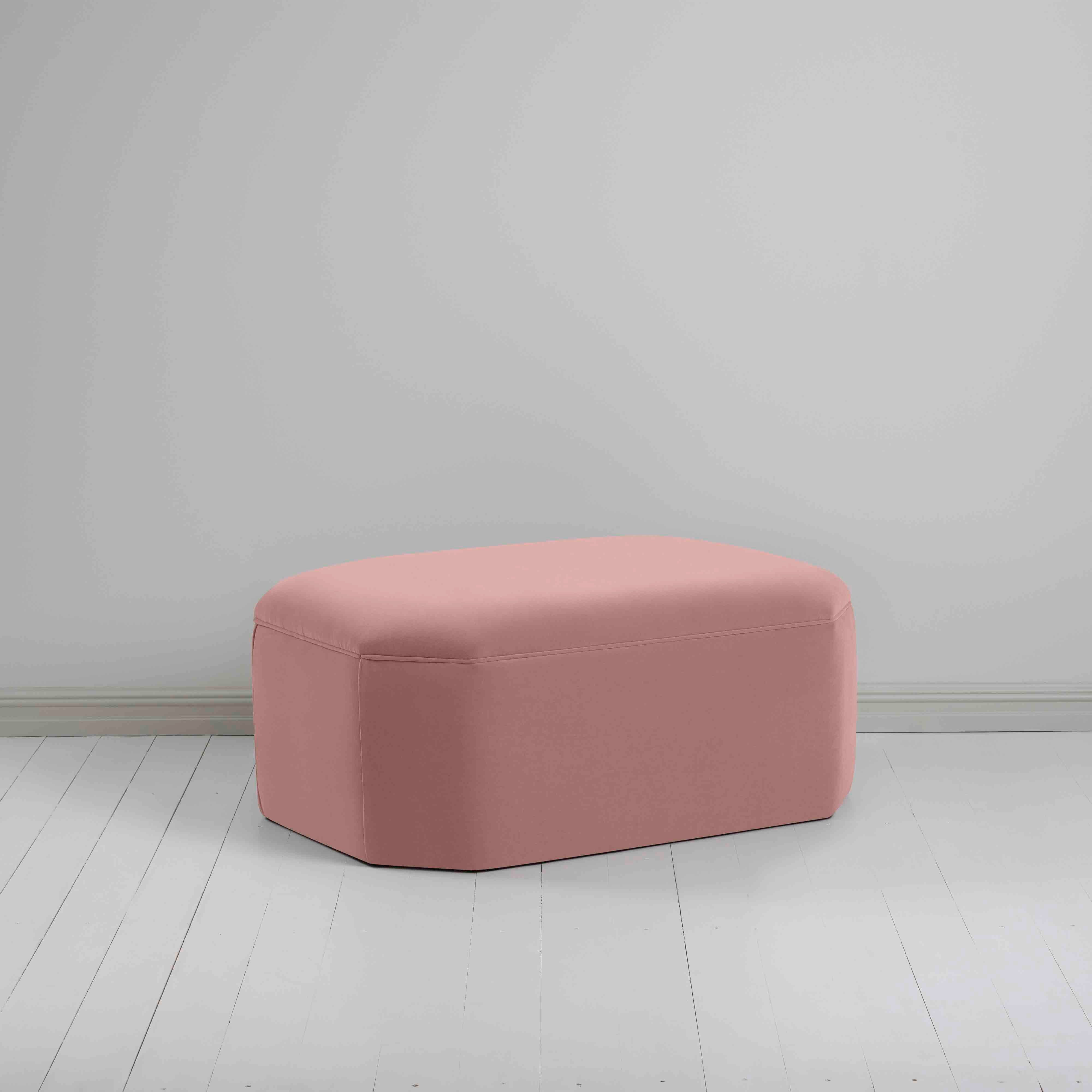  Hither Hexagonal Ottoman in Intelligent Velvet Rose - Nicola Harding 