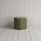 Thither Hexagonal Ottoman in Intelligent Velvet Green Tea - NiX