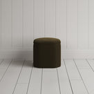 Thither Hexagonal Ottoman in Intelligent Velvet Seaweed Back View - NiX