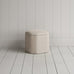 image of Thither Hexagonal Ottoman in Laidback Linen Dove