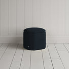 Thither Hexagonal Ottoman in Laidback Linen Midnight - NiX