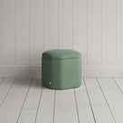 Thither Hexagonal Ottoman in Laidback Linen Moss - NiX