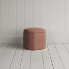 Thither Hexagonal Ottoman in Laidback Linen Roseberry - NiX