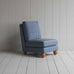 image of Perch Slipper Armchair in Well Plaid Cotton, Blue Brown