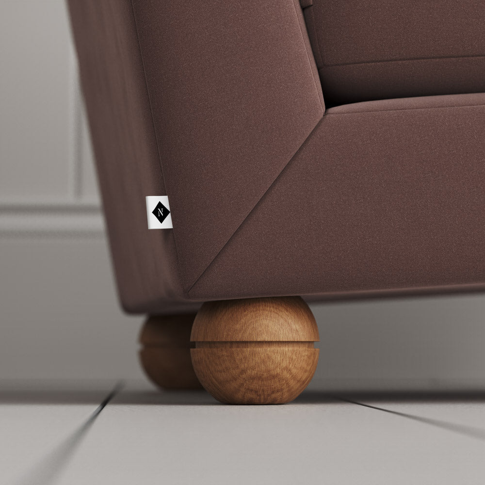  Slipper Armchair Round Wooden Feet's 