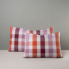 Large & Medium Rectangle Lollop Cushion in Red Cotton, Berry  NiX By Nicola Harding & Co.