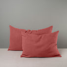 2 Different Sizes of Rectangle Lollop Cushion in Red(Rouge) - NiX By Nicola Harding & Co.