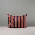 Rectangle Lollop Cushion in Regatta Cotton, Flame Red - Nicola Harding