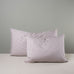 image of Rectangle Lollop Cushion in Ticking Cotton, Berry