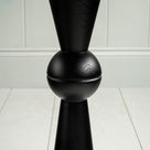 Design Closeup of Anecdote Pedestal Table, Coal Black