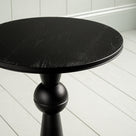 Anecdote Pedestal Table, Coal Black Design