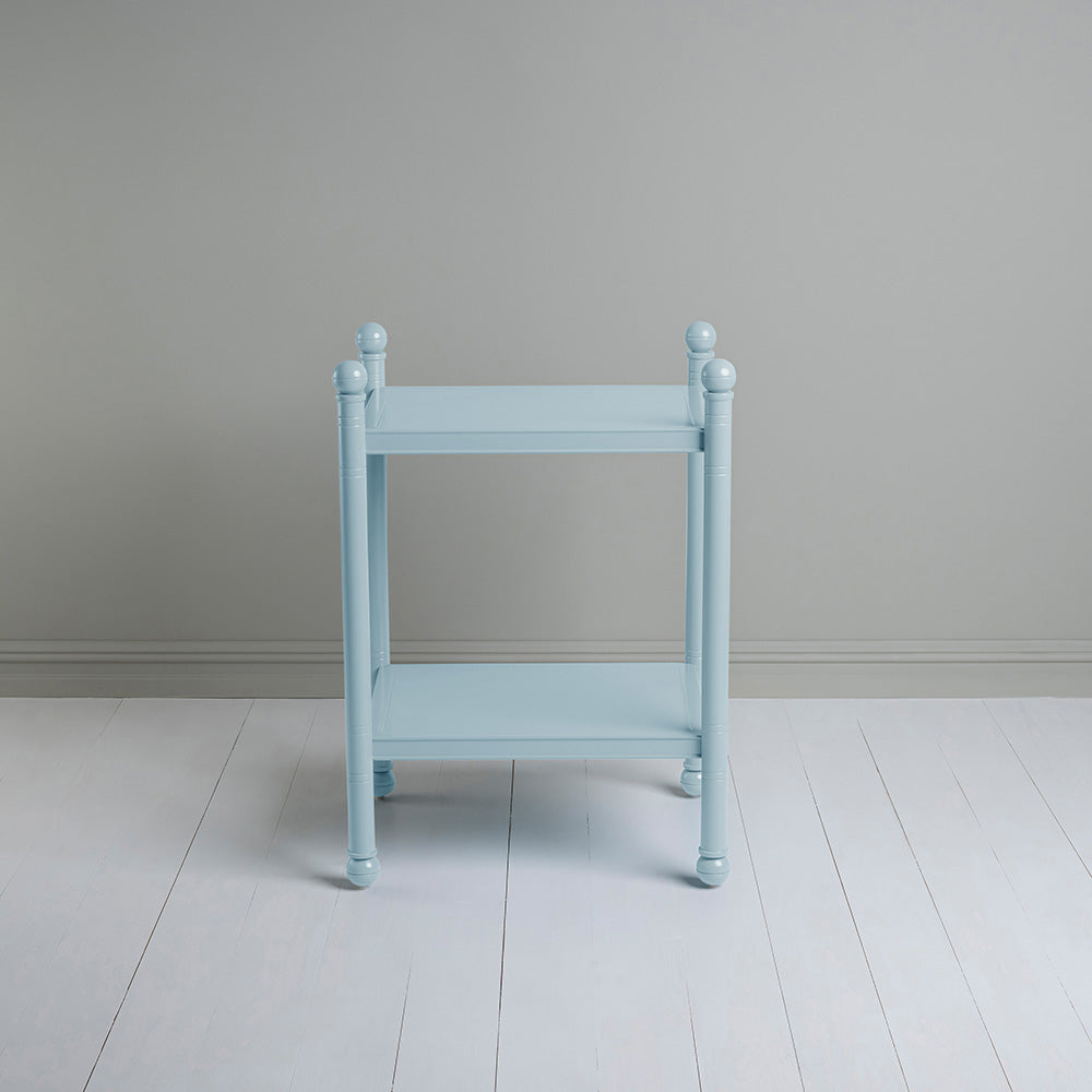  Revive Light Blue Side Table, Side View - Nicola Harding & Co. 